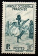 A O F    .  1947 .   Y&T N° 24 **.   Danseur - Unused Stamps