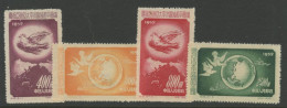 CHINA PRC -  1952 Complete Set MICHEL 192-195. Unused. Issued Without Gum. - Ongebruikt