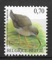 Belgium 2002 MiNr. 3187  Belgien Birds Buzin  Common Redshank (Tringa Totanus) 1v MNH** 2.40 € - Albatrosse & Sturmvögel