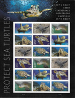 USA 2024 MiNr. XXXX Etats-Unis United States Reptiles, Sea Turtles M/sh MNH **  25.20 € - Unused Stamps