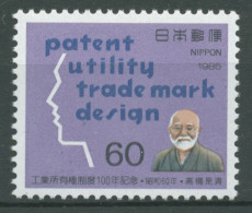 Japan 1985 100 Jahre Patentgesetz 1630 Postfrisch - Neufs