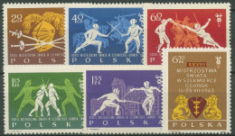 Polen 1963 Fecht-WM Danzig 1405/10 A Postfrisch - Ungebraucht