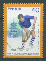 Japan 1984 Sportfest Hockeyspieler 1604 Postfrisch - Neufs