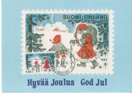 Finland Suomi 1984 Maximum Card, Joulu Jul Christmas Weihnachten - Maximum Cards & Covers