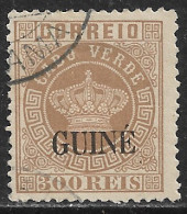 Portuguese Guine – 1879 Crown Type 300 Réis Used Stamp - Portugiesisch-Guinea