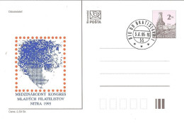 CDV 11 Slovakia Congress Of The Young Philatelists Nitra 1995 - Journée Du Timbre