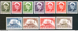 Groenlandia 1950 Unif.19/27 **/MNH VF - Unused Stamps