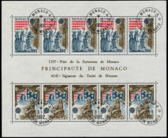 MONACO Block 19 Zentrisch Gestempelt SC101DE - Blocks & Kleinbögen