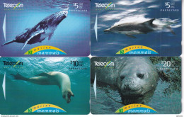 NEW ZEALAND(GPT) - Set Of 4 International Collectors Issue 1995, NZ Marine Mammals, CN : 251B-C-D-252B, Tirage 500, Mint - Neuseeland