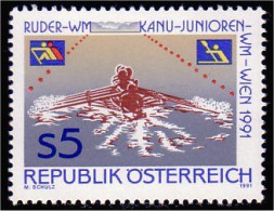 154 Austria 1991 Aviron Canoe Rowing Canoeing MNH ** Neuf SC (AUT-286) - Canottaggio