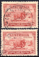 151 Australia Mouton Merino Sheep Die I And Die II (AUS-281) - Oblitérés