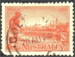 151 Australia Tribesman 2d (AUS-18) - Used Stamps