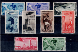 ITALY 1934 FOOTBALL MI No 479-87 MNH VF!! - Mint/hinged