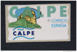 ESPAÑA. Año 1999. Peñón De Ifach ( Calpe ). Etiqueta Postal Nueva Y Limpia. - Máquinas Franqueo (EMA)