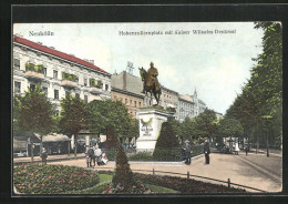 AK Berlin-Neukölln, Hohenzollernplatz Mit Kaiser Wilhelm-Denkmal  - Neukoelln