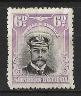 SOUTHERN  RHODESIA..KING GEORGE V..(1910-22.)..." 1924.."....6d......SG7............MH..... - Rhodésie Du Sud (...-1964)