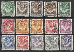 NORTHERN  RHODESIA..KING GEORGE VI..(1936-52.).......SUPER RANGE OF VALUES TO 9d.......VFU.... - Rhodésie Du Nord (...-1963)