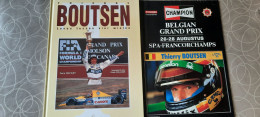 Boek Thierry Boutsen Leven Tussen Vier Wielen + Programma Van De Grote Prijs Van België F1 (1988) - Andere & Zonder Classificatie