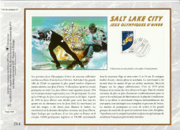 2002 " J.O. DE SALT LAKE CITY " Sur Feuillet CEF N°té N° 1582 N° YT 3460 Parfait état FDC à Saisir !!! - Inverno2002: Salt Lake City