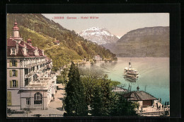 AK Gersau, Hotel Müller Mit Dampfer - Gersau