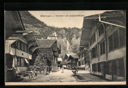 AK Meiringen, Strassenpartie Mit Alpbachfällen  - Meiringen