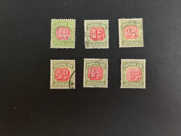 (stamp 16-6-2024) Australia TAX Stamps (postage Due) Used (6) - Postage Due