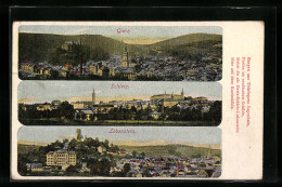 AK Greiz, Gesamtansicht, Panorama Von Schleiz Und Lobenstein  - Schleiz