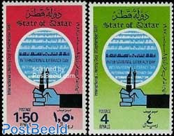 Qatar 1987 Int. Literacy Day 2v, Mint NH, Science - Education - Qatar