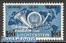 Liechtenstein 1950 UPU Overprint 1v, Mint NH, Various - U.P.U. - Maps - Nuevos