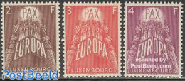 Luxemburg 1957 Europa 3v, Mint NH, History - Europa (cept) - Nuevos