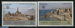 Türkiye 1978 Europa, Architecture 2v, Mint NH, History - Europa (cept) - Art - Castles & Fortifications - Other & Unclassified