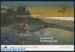 Portugal 1985 Aitalia 85, Animals S/s, Mint NH, Nature - Animals (others & Mixed) - Environment - Rabbits / Hares - Ph.. - Ongebruikt