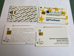 - 14 - Germany Chip 4 Interesting Different Phonecards - Collections