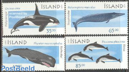 Iceland 1999 Whales 4v, Mint NH, Nature - Sea Mammals - Neufs