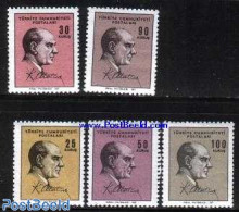 Türkiye 1966 Definitives 5v, Mint NH, History - Politicians - Other & Unclassified