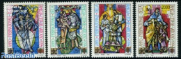 Vatican 1994 International Family Year 4v, Mint NH, Art - Stained Glass And Windows - Neufs