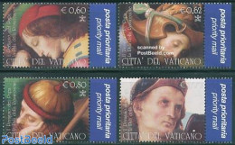 Vatican 2005 Perugino Of The Pope 4v+tabs, Mint NH, Art - Paintings - Nuevos