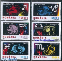 Romania 2001 Zodiac 6v, Mint NH, Science - Unused Stamps