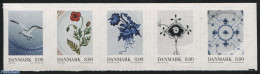 Denmark 2016 Porcelain 5v S-a, Mint NH, Nature - Birds - Flowers & Plants - Art - Ceramics - Unused Stamps