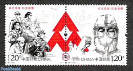 China People’s Republic 2020 Covid-19 2v [:], Mint NH, Health - Health - Corona/Covid19 - Neufs