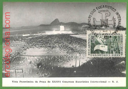 30181 - Brazil -  MAXIMUM CARD - 1955 - XXXVI National Eucharistic Congress - Maximum Cards