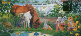 Australia 1996 SG1651 Pets MS 11th Asian Ovpt MNH - Otros & Sin Clasificación