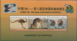 Australia 1996 SG1459-1461 Kangaroos China Ovpt Sheet MNH - Otros & Sin Clasificación