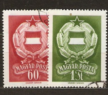 Hungary 1957 Mi 1498-99 - Usado