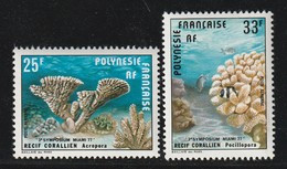 POLYNESIE - PA N°121/22 ** (1977) Coraux - Unused Stamps