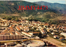 CPM - CERET En 1976 Vu Du Ciel, La Ville Et Ses Arènes - LE VALLESPIR - N° 337 - Edit. Théojac - Ceret