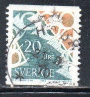 SWEDEN SVERIGE SVEZIA SUEDE 1964 1971 1965 POSTHORN POST HORNS 20o USATO USED OBLITERE' - Usados