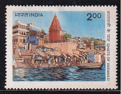 India 1983 MH, World Tourism Organization Assemble Ghats Varanasi Umbrella, Boat River, Temple Archtecture. As Scan - Ongebruikt