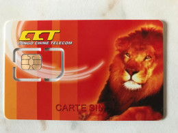 RARE   GSM  CONGO  CCT   CARTE SIM  CONGO CHINE TELECOM   LION   MINY   RARE - Congo