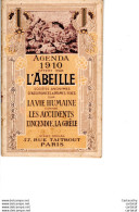 AGENDA 1910 Offert Par L'ABEILLE . - Tamaño Pequeño : 1901-20